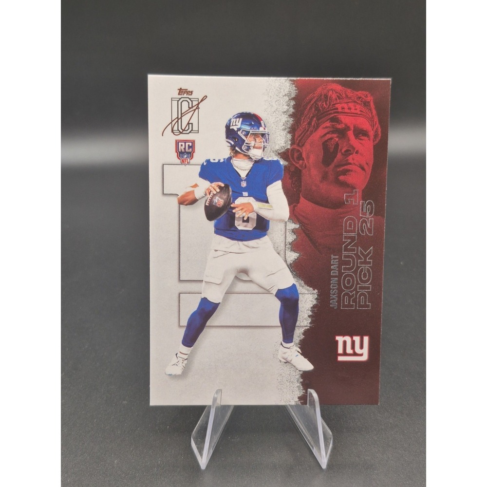 2025 Topps Signature Class Jaxson Dart #106 Base Rookie Card (RC) Giants